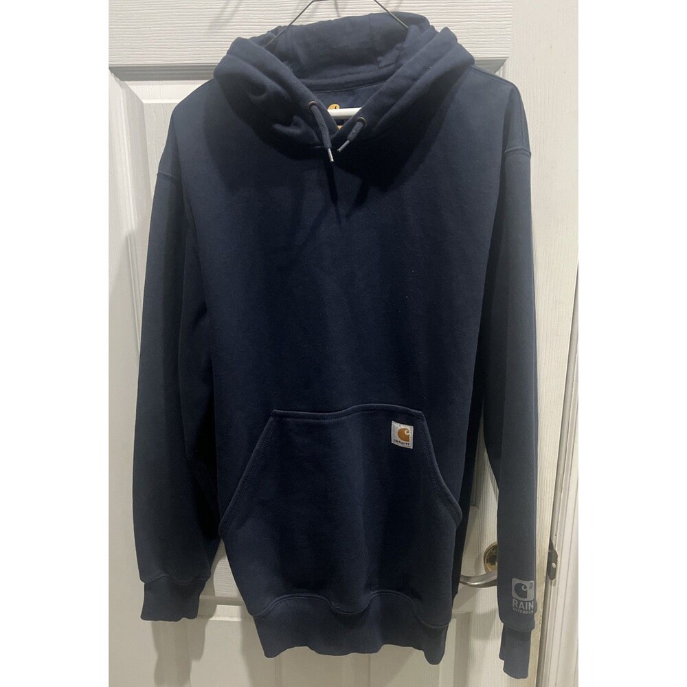 Carhartt Hoodie Navy Blue Men’s Medium Rain Defender Original Fit